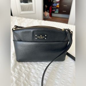 Kate Spade Black Leather Crossbody Pruse